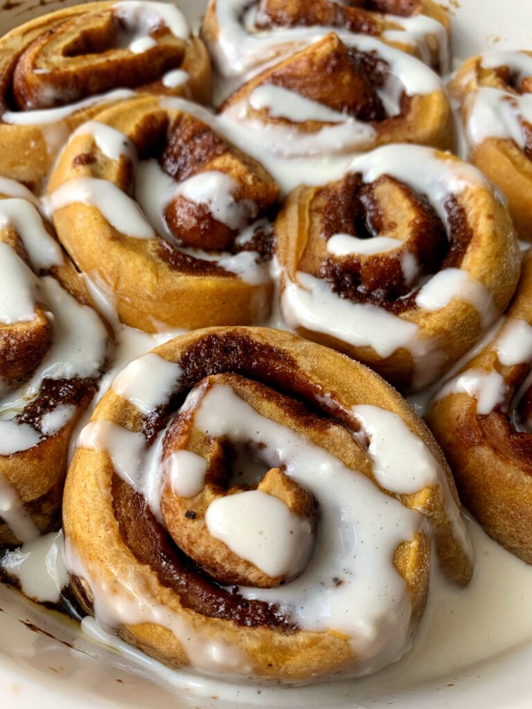 Insane Brown Butter Pumpkin Cinnamon Rolls