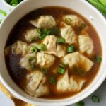 Sharing our easy 10-minute Wonton Soup! Using the cilantro chicken wontons from Trader Joe's - this soup comes together so quick and easy!