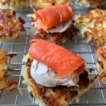 Mini Potato Latkes with Smoked Salmon