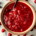 The Best Healthier Cranberry Sauce made with just 4 ingredients! This is an easy lower sugar option to make and it is incredibly easy - you just need 10 minutes to make it.
