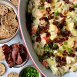 Sharing how to make this easy baked Bacon and Crab Dip. The most flavorful and *addicting* appetizer to make and serve that takes just 25 minutes to cook.