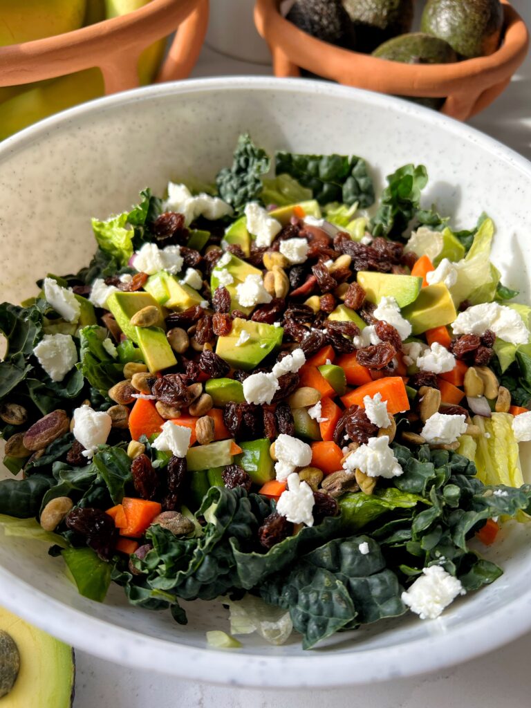 The Best Vegetarian Chopped Salad! As a meat lover - this salad always hits the spot and it is an easy and filling plant-based addition to your salad idea.