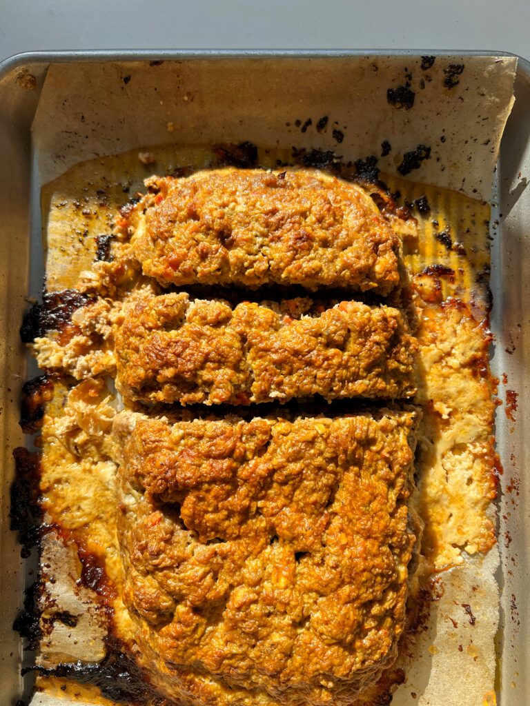 Buffalo Blue Cheese Stuffed Meatloaf recipe! This is the ultimate meatloaf recipe to make to spice things up a bit. Made with all gluten-free and healthier ingredients.