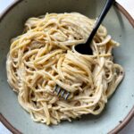 The Best Vegan Alfredo Pasta Recipe made with just 6 ingredients. This recipe is so delicious and is my favorite creamy plant-based Alfredo sauce recipe.