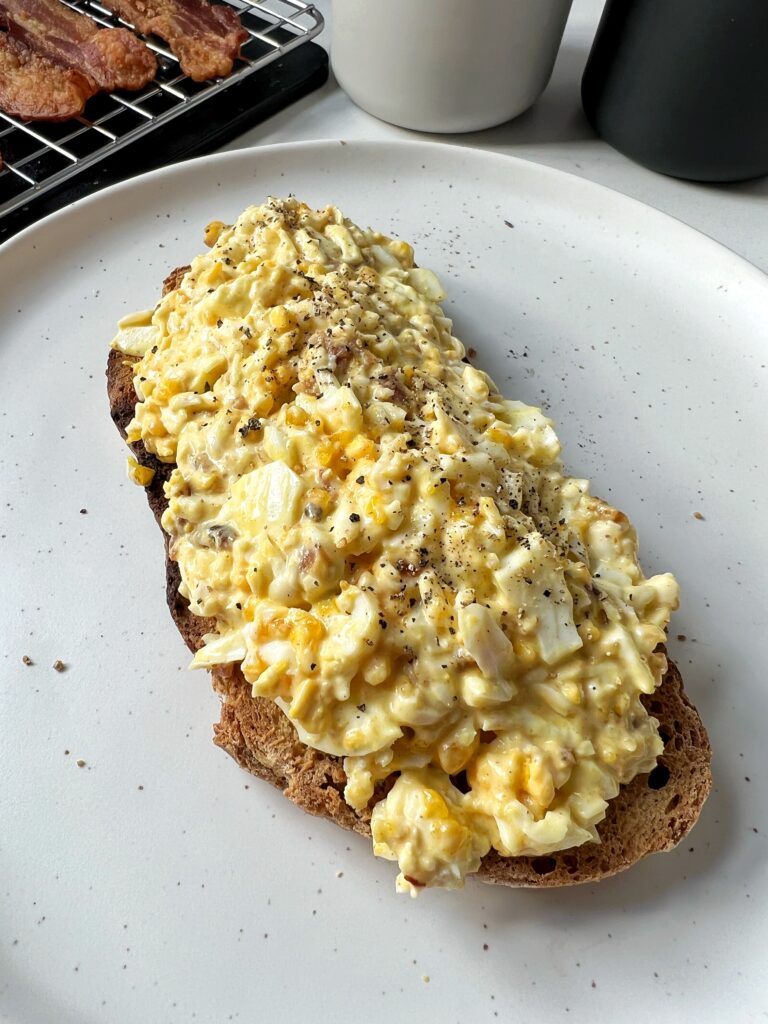 Finally sharing how to make the BEST Egg Salad. We make this for lunch every week and it truly is the ultimate salad to add to your favorite bread, bagel or with crackers.