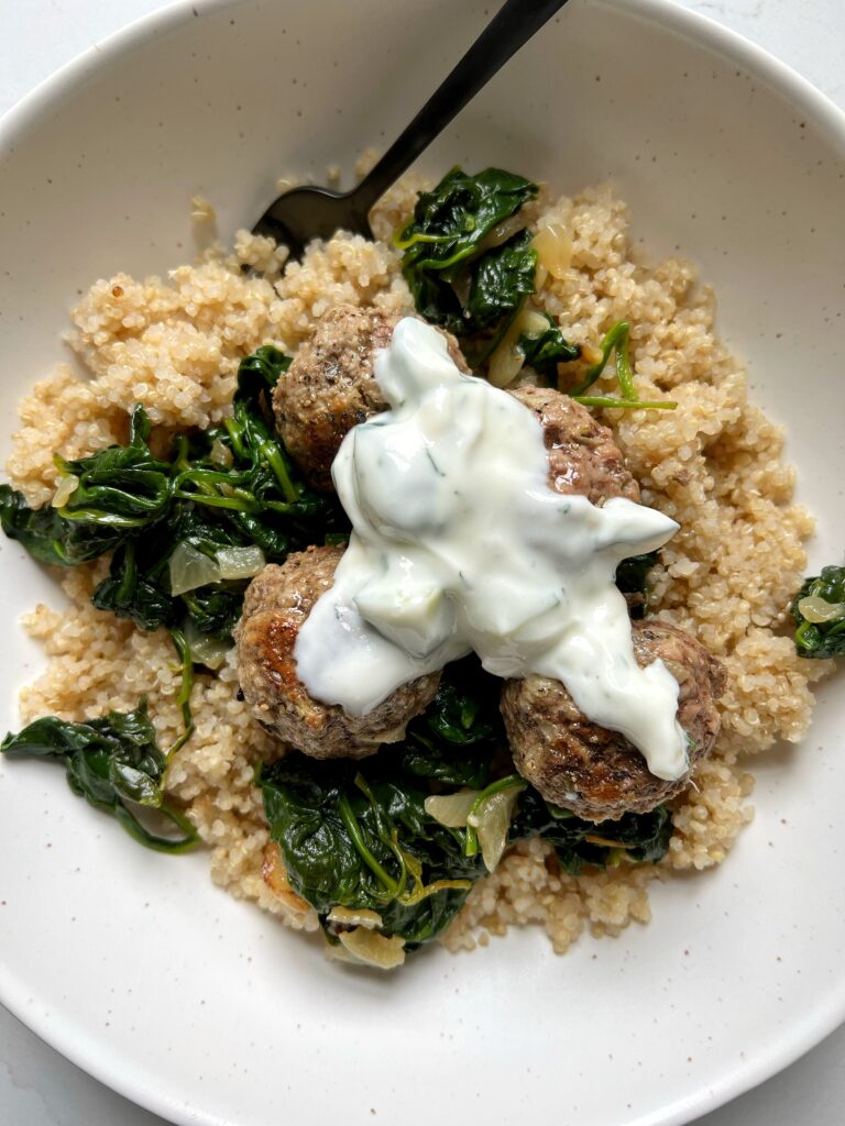 Family Food Prep - Greek inspired bowl