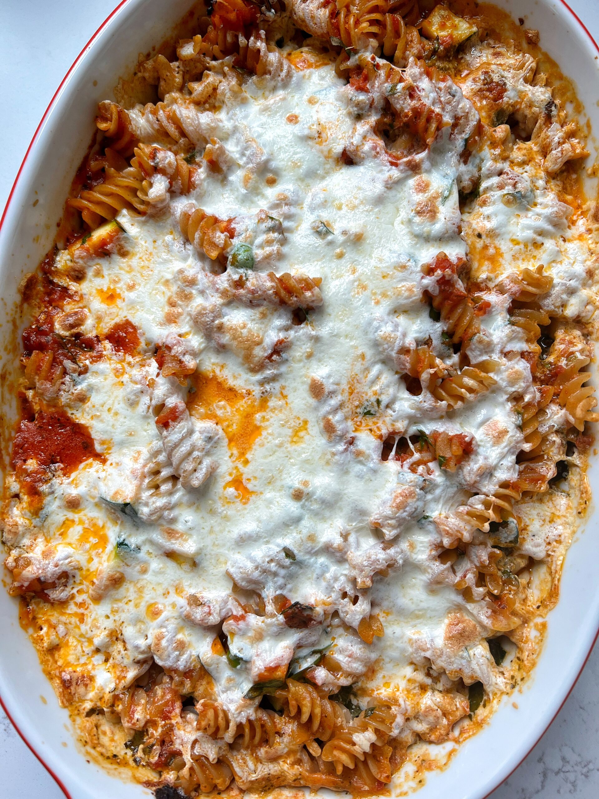 No-Boil Vegetarian Pasta Bake - rachLmansfield