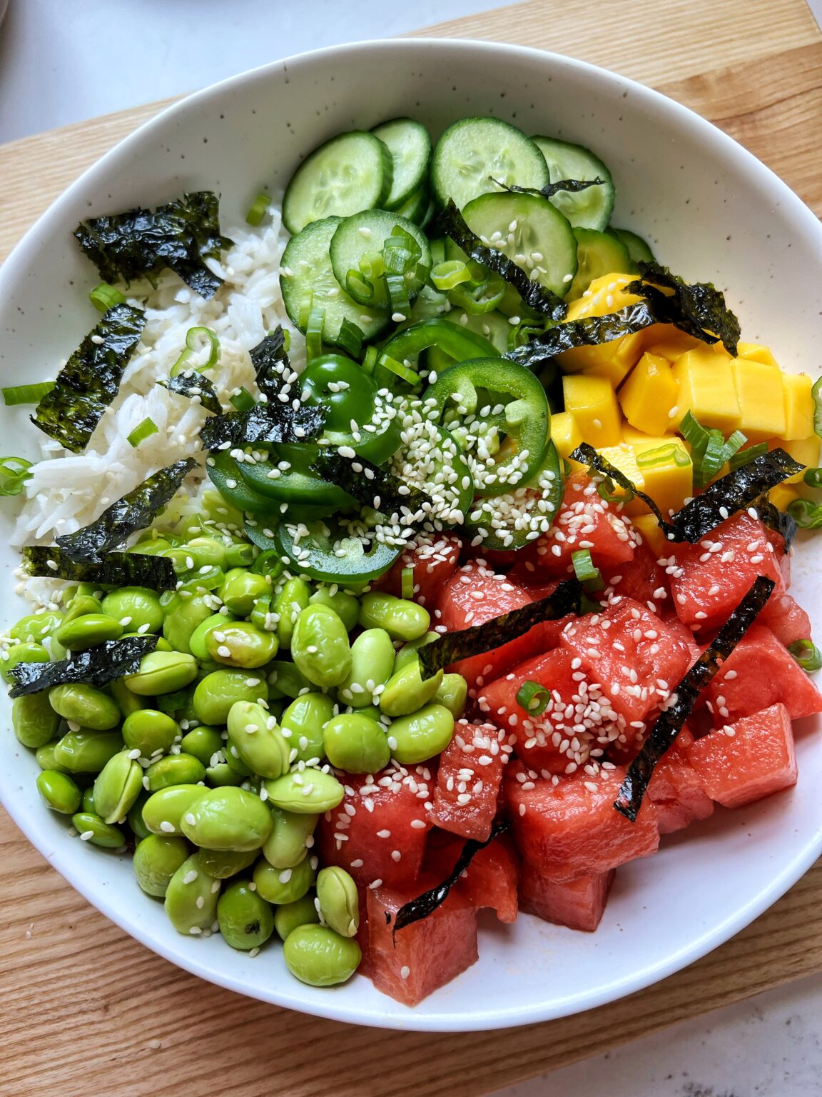 Coconut Rice Salmon Bowls with Mango Salsa - rachLmansfield