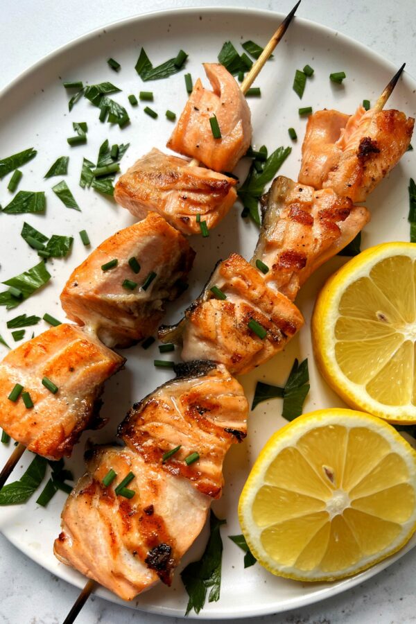 How to Make Grilled Salmon Kebabs!