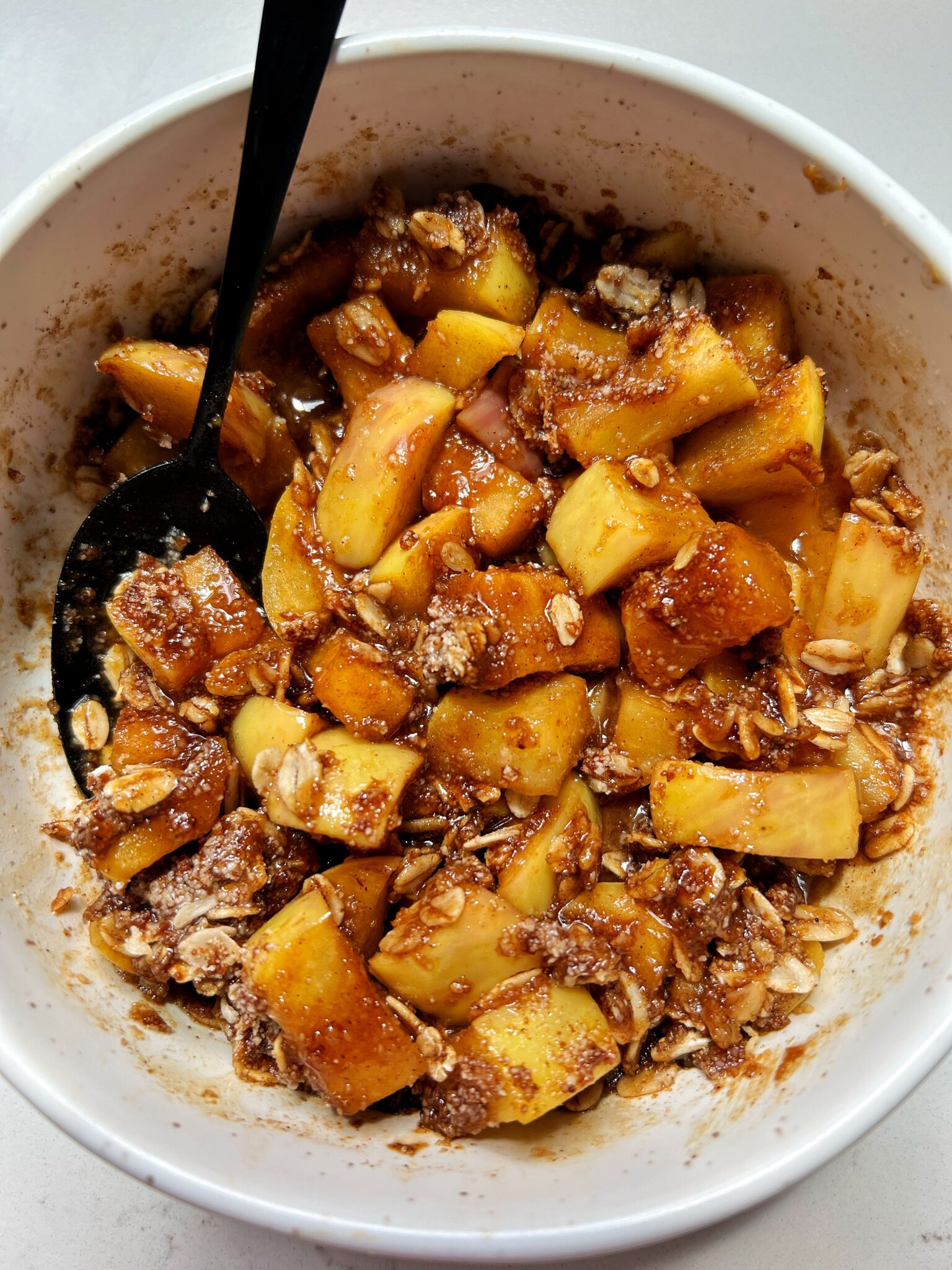 Healthy Apple Crisp For One Microwave