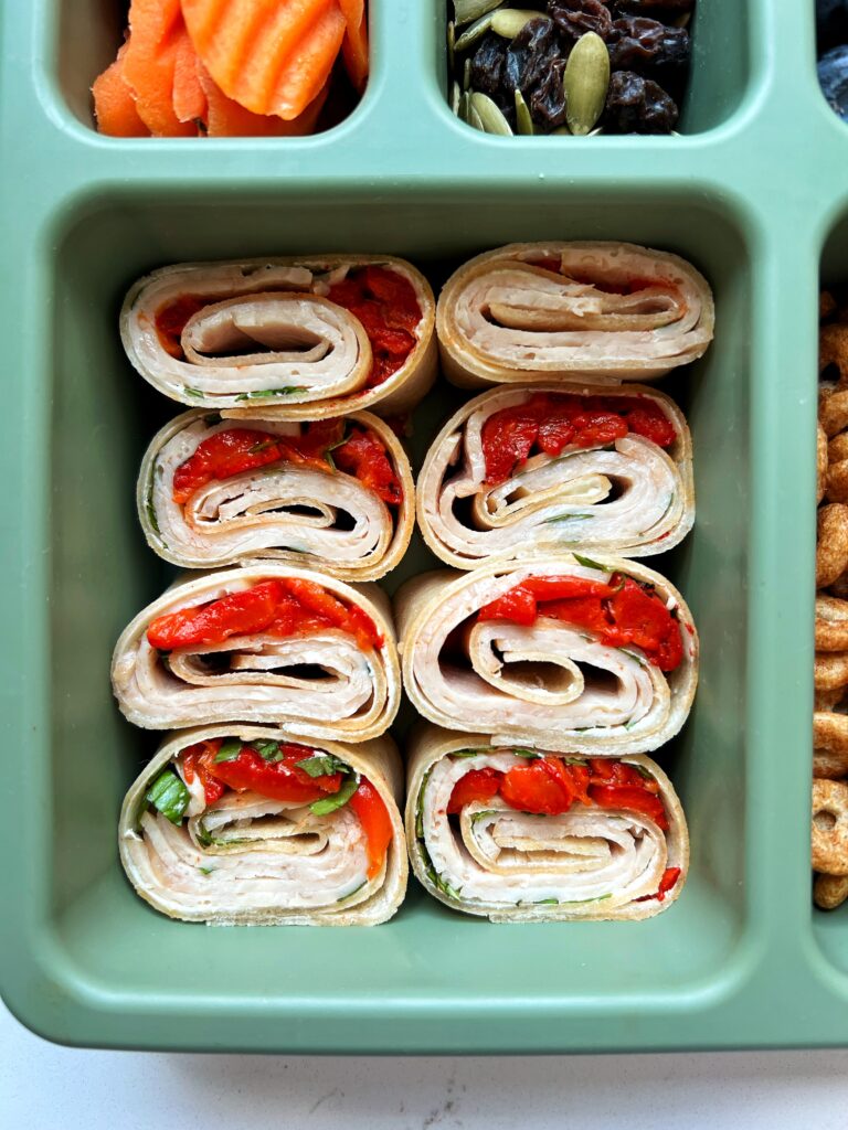These 5-minute Turkey Pinwheels are one of our go-to lunch recipes and have been for years! Easy to make and school-friendly making it a great option to make for your kids' lunch.