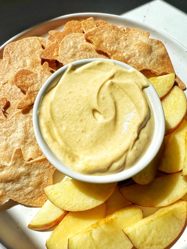 This Healthy Pumpkin Dip is incredibly delicious and easy to make. it's gluten-free, can be made vegan and dairy-free and is great for kids too!