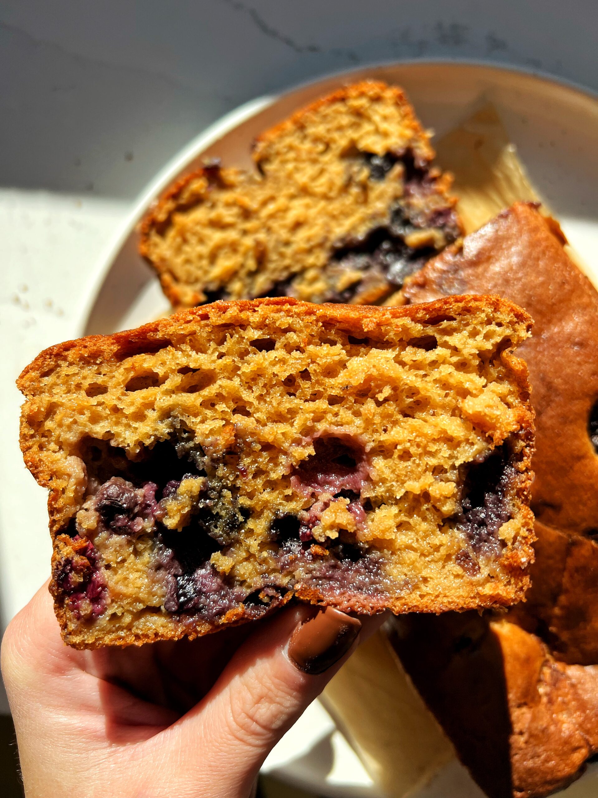 Blueberry Yogurt Bread (gluten-free) - rachLmansfield