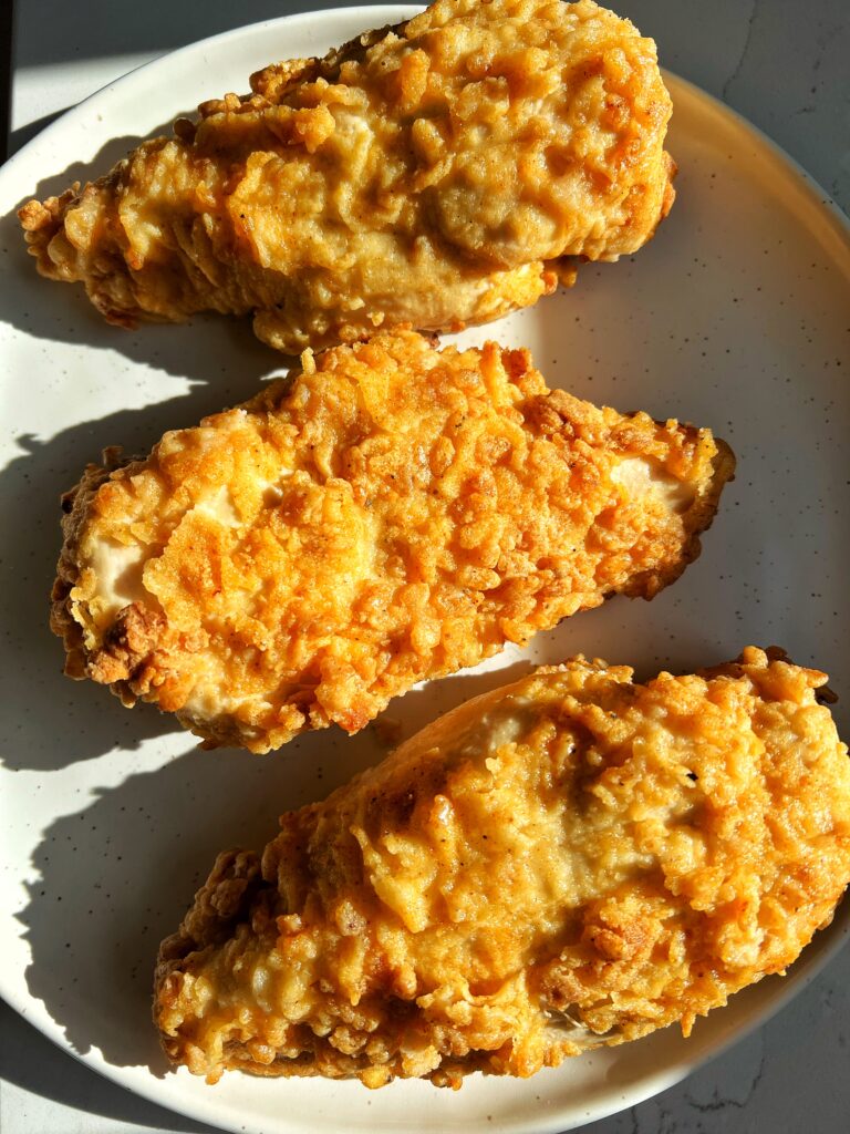 Crispy Oven Fried Chicken (gluten-free) - rachLmansfield