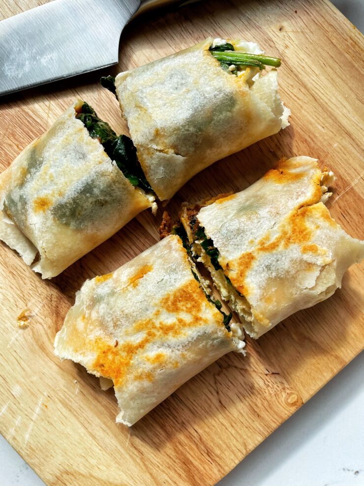 If you love the Starbucks spinach feta wrap, you will want to try this homemade version! Takes less than 10 minutes to make and they're delicious really any time of the day.