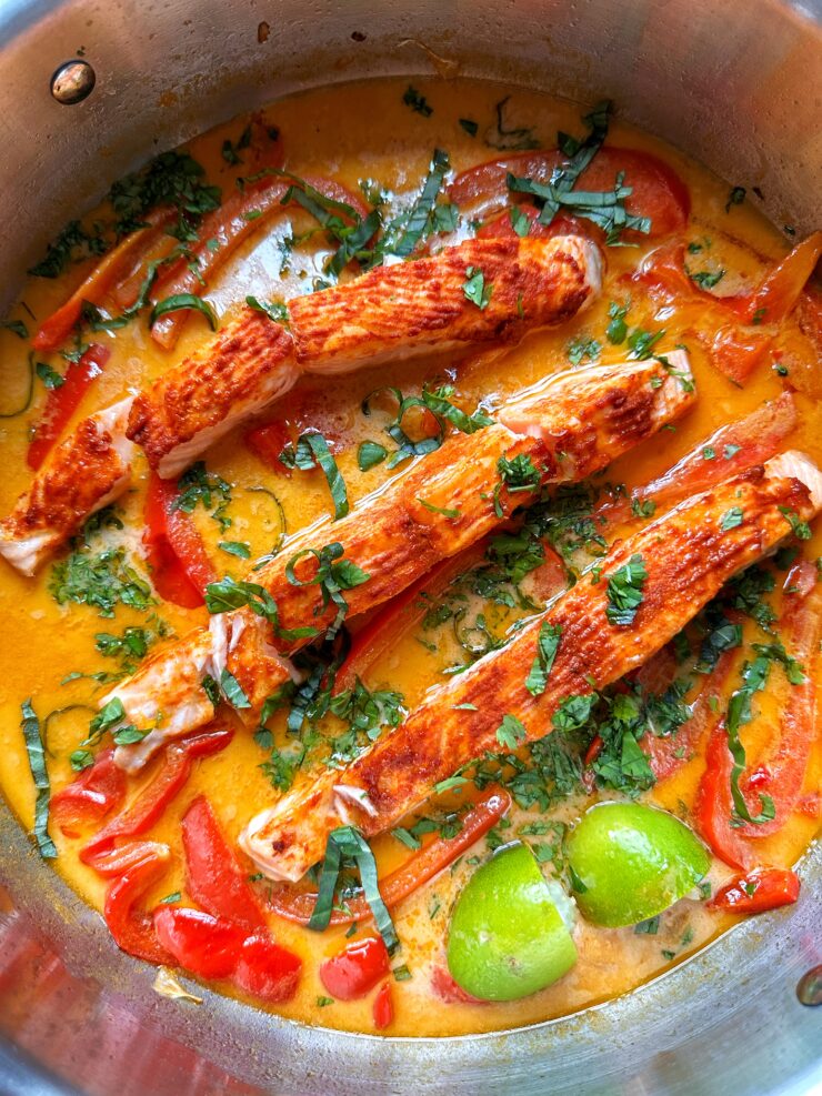 salmon coconut curry