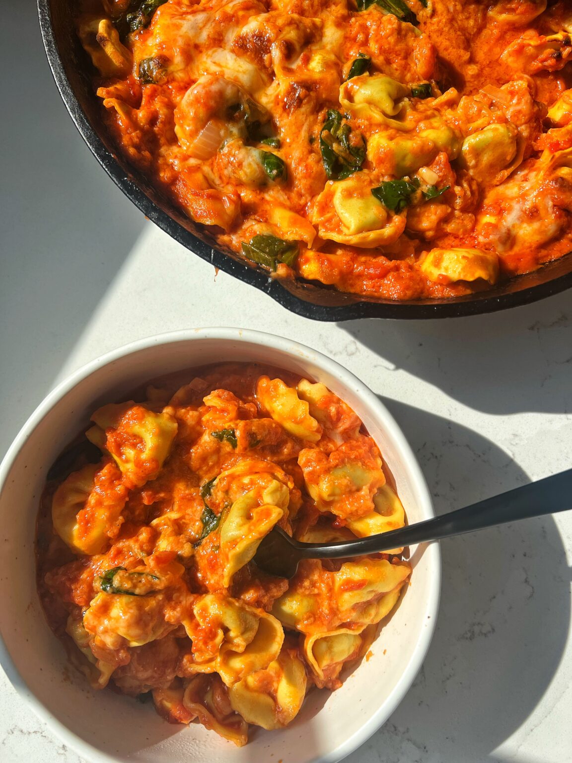 Baked Tortellini with Vodka Sauce rachLmansfield