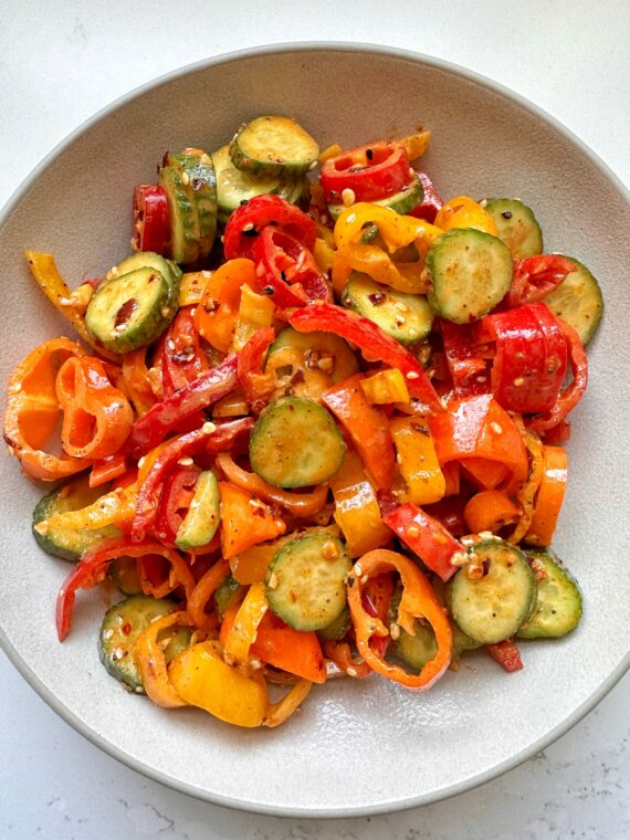 Viral Cucumber and Sweet Pepper Salad - rachLmansfield