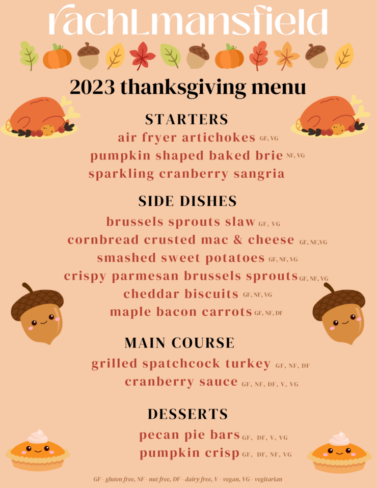 A DREAM Thanksgiving Menu! - rachLmansfield