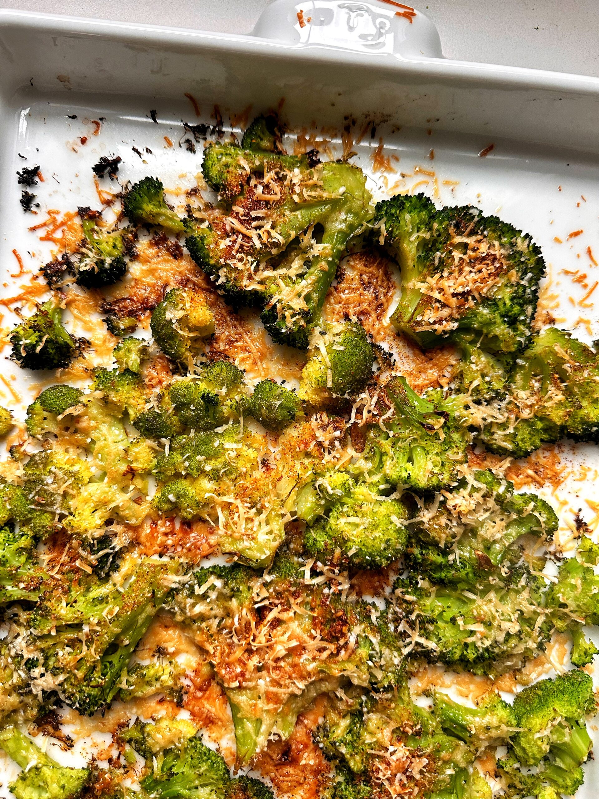 Crispy Smashed Parmesan Broccoli - rachLmansfield