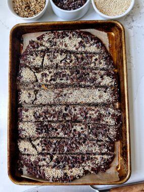 chocolate quinoa seed bars