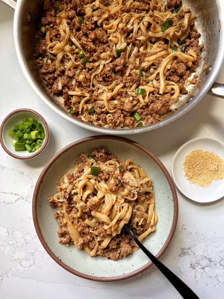 mongolian beef noodles