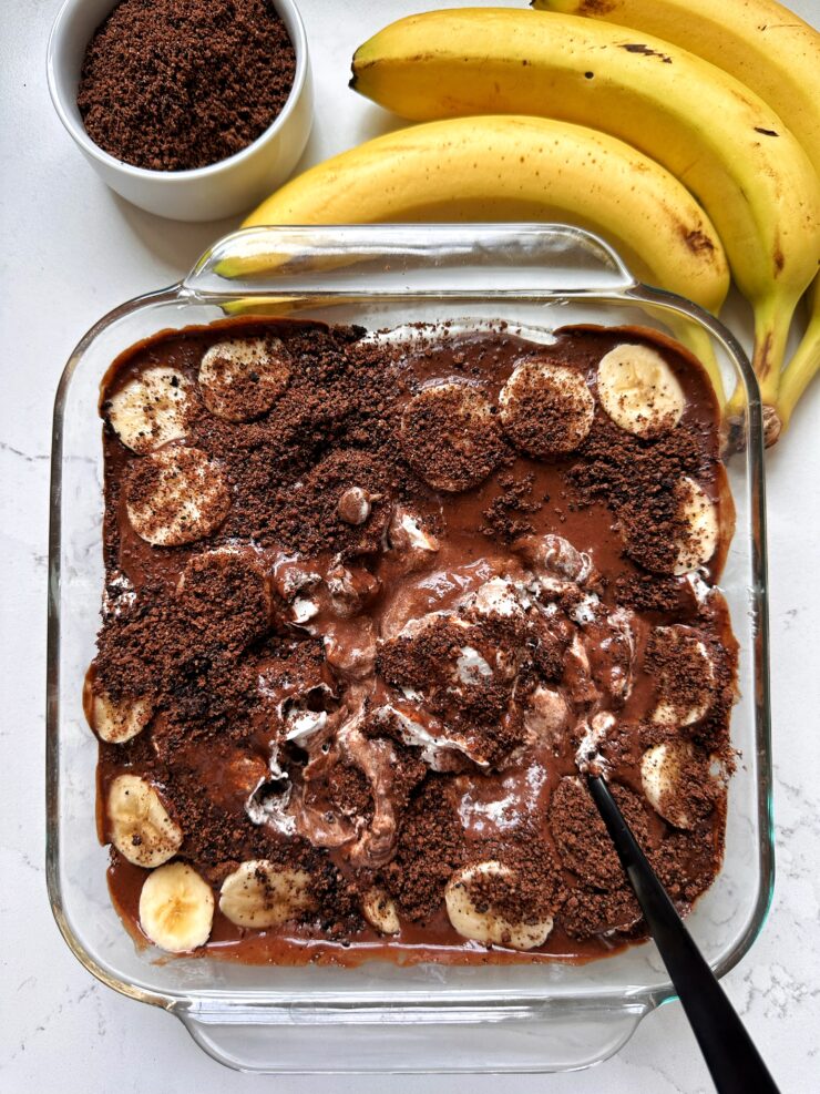 chocolate banana pudding