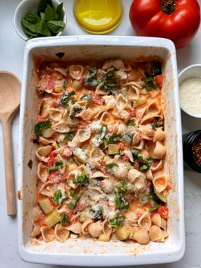 roasted tomato zucchini pasta