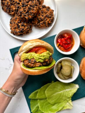 black bean veggie burgers