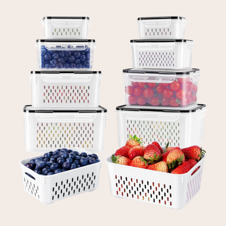 Set of berry containers