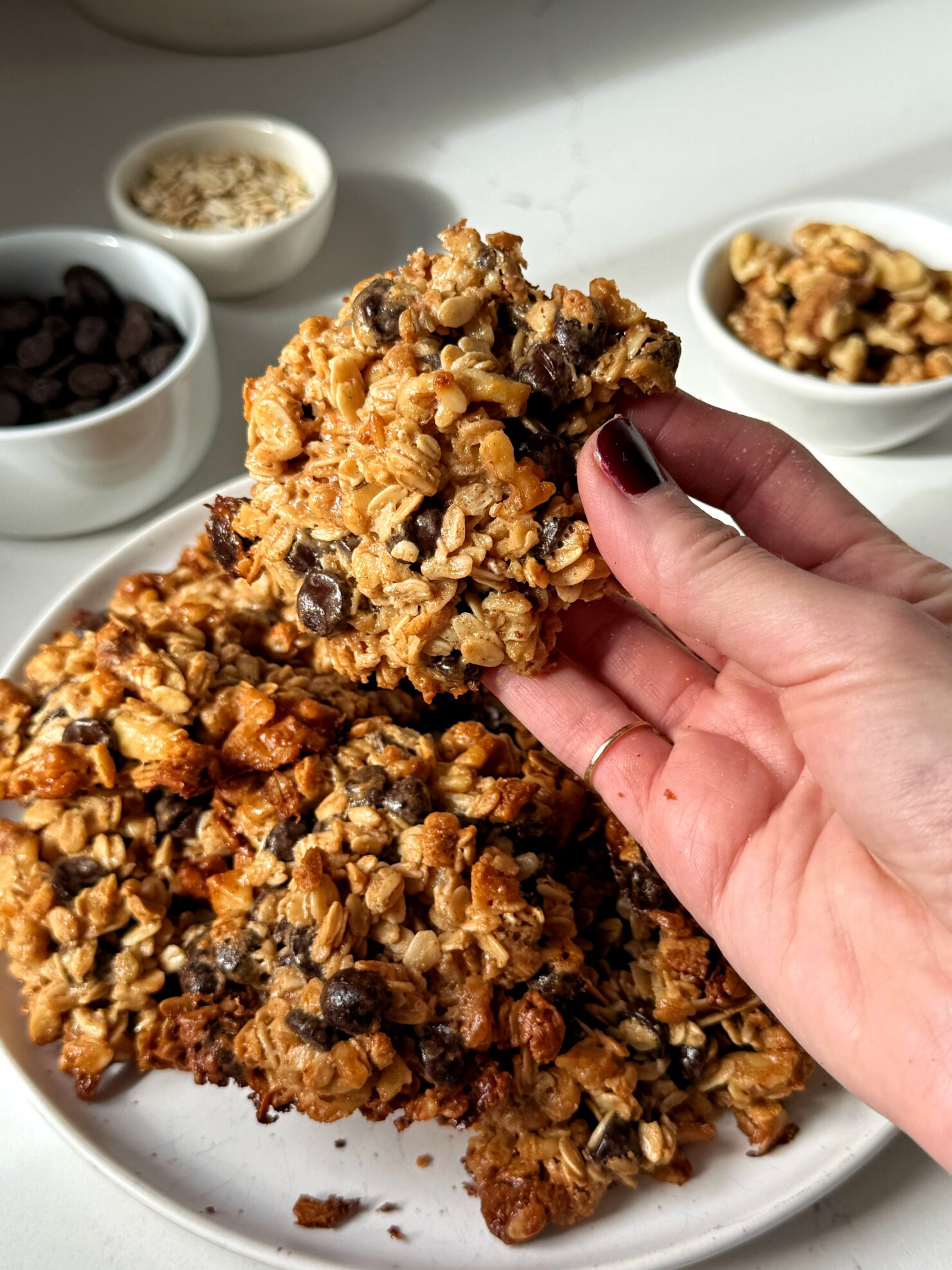 Oatmeal Magic Cookies (gluten-free + vegan) - rachLmansfield